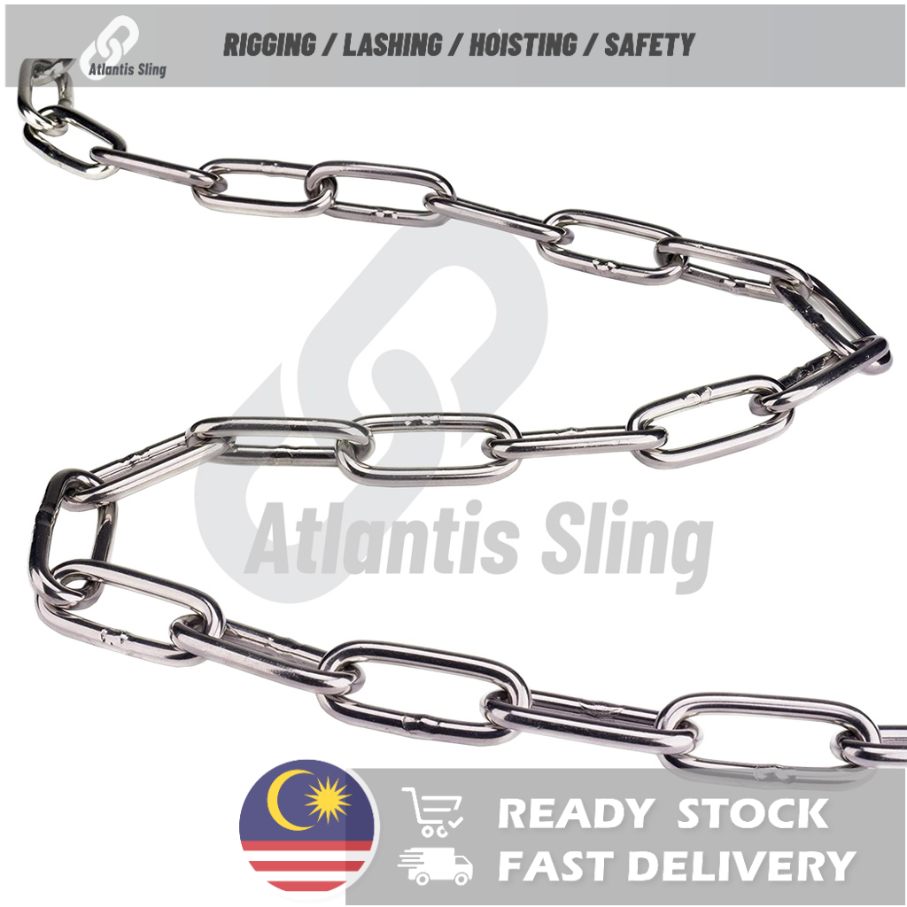 Stainless Steel 316 Short Link Chain DIN766