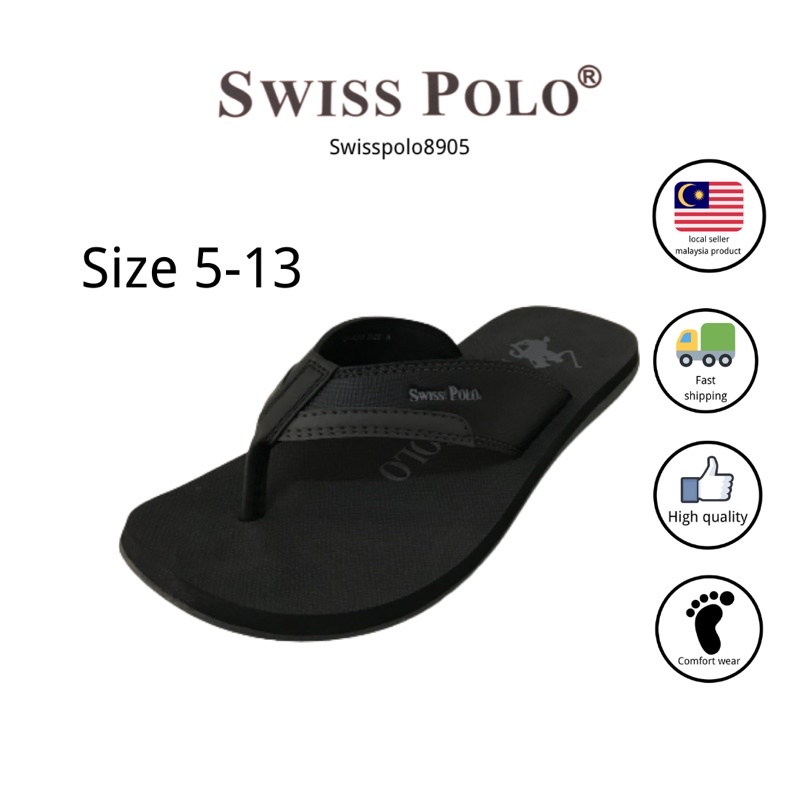 Size5~14)SWISS POLO MEN SANDALS/SLIPPERS SP4255 EXTRA SIZE FOR MEN