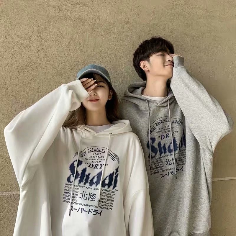 Hoodie couple korean outlet style