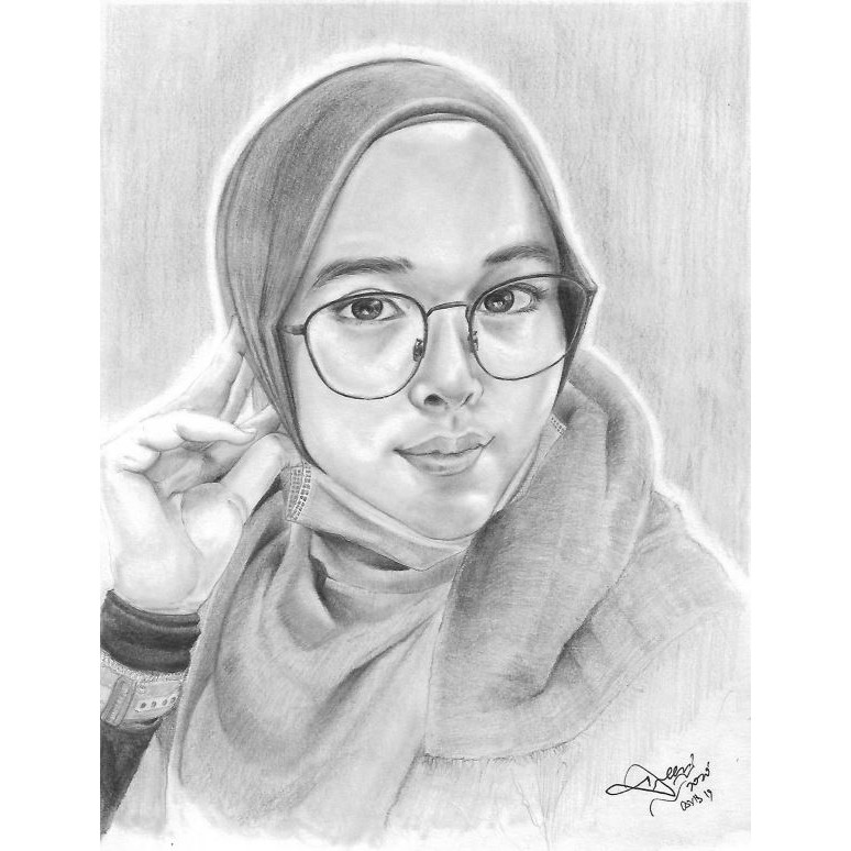 🔥Fast Shipping🔥 Lukisan Potret / Portrait Drawing Gifts - Art