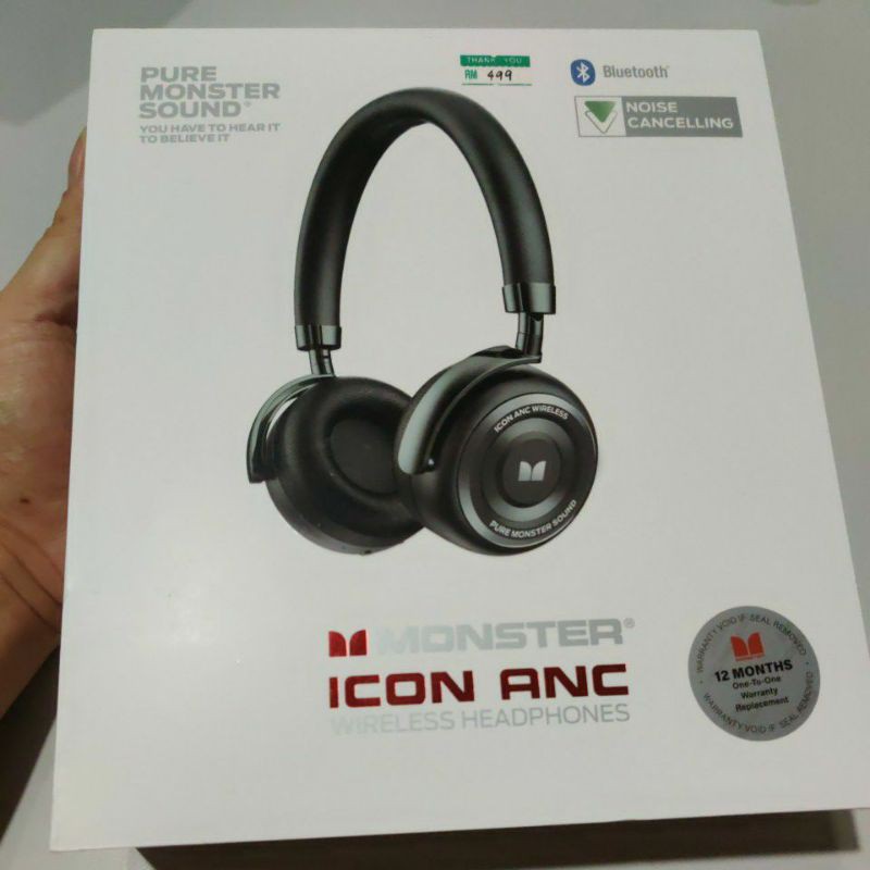 Monster icon discount anc wireless headphones