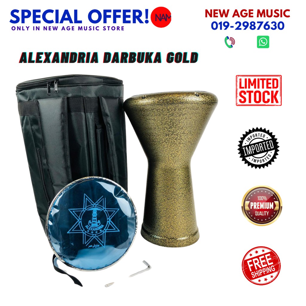 Alexandria Darbuka Gold | Shopee Malaysia