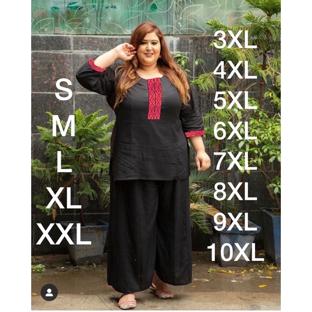 PLUS SIZE STYLISH CO-ORD SET, SIZE 3XL to 8XL, DHRITI GARMENTS, NEW  COLLECTION