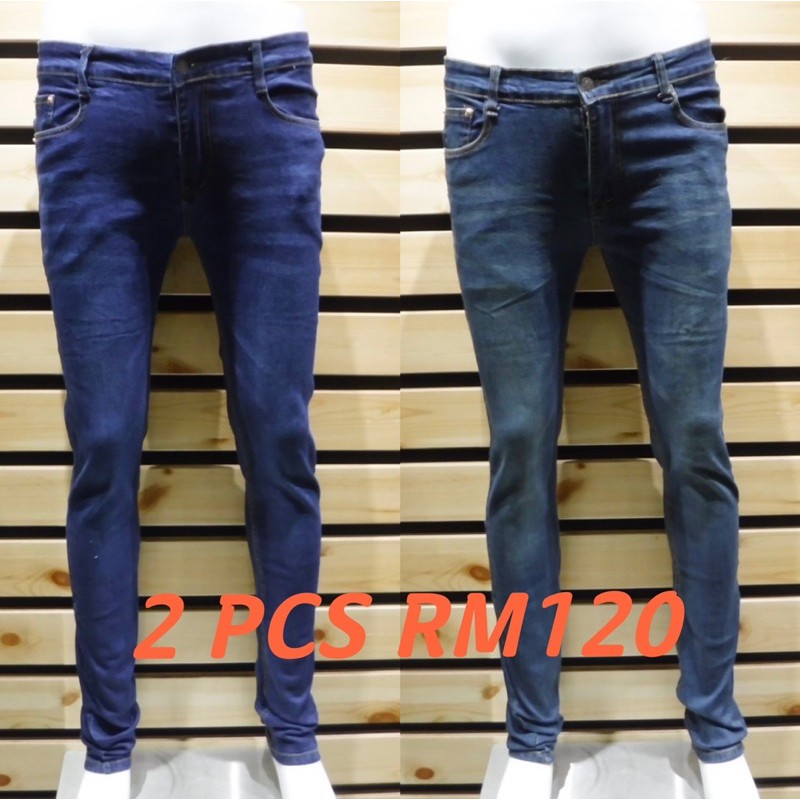 Slim Fit Jeans Lelaki Murah Kain Elastik A&P American Polo Men