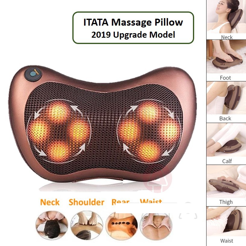 Portable massage outlet pillow