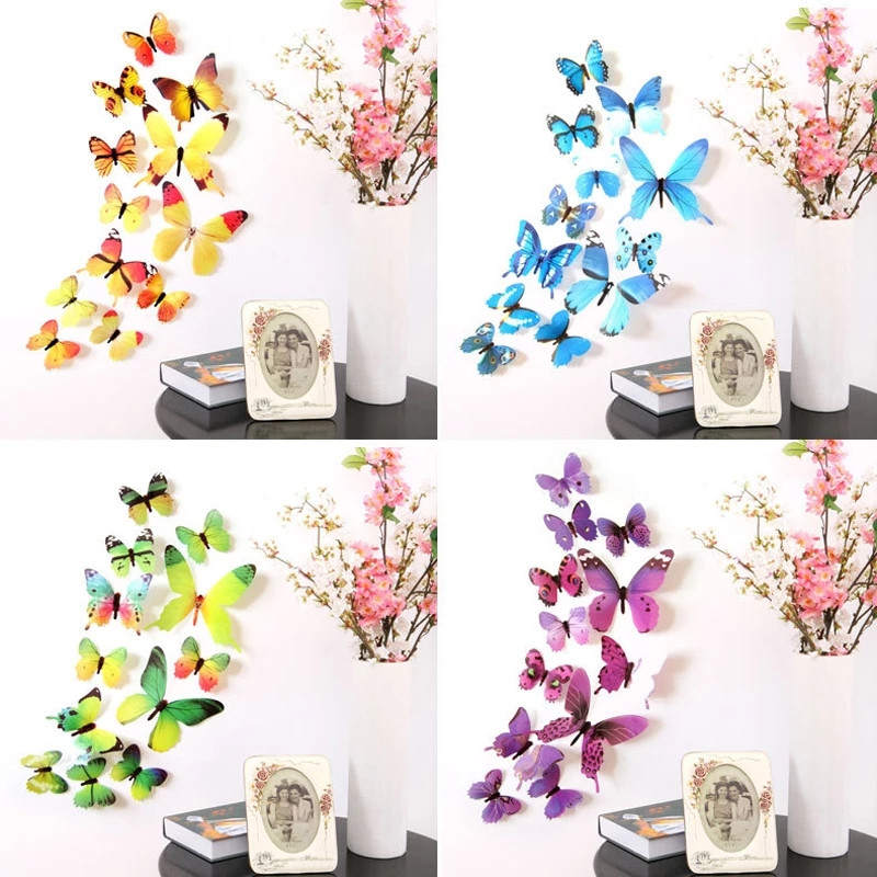 3D Butterfly Wall Art: Green 3d Wall Butterflies, Paper Butterfly Wall  Stickers -  Hong Kong