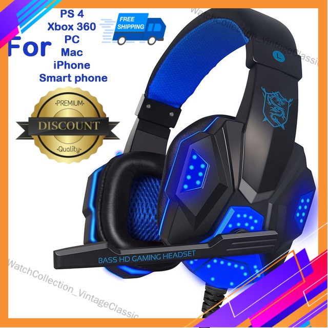 Bass hd store gaming headset ps4