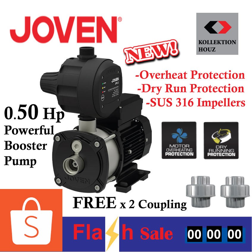 Joven JHP2-30 0.5Hp Automatic Domestic Water Pump JOVEN 0.5HP JHP230 Water Booster  Pump | Shopee Malaysia