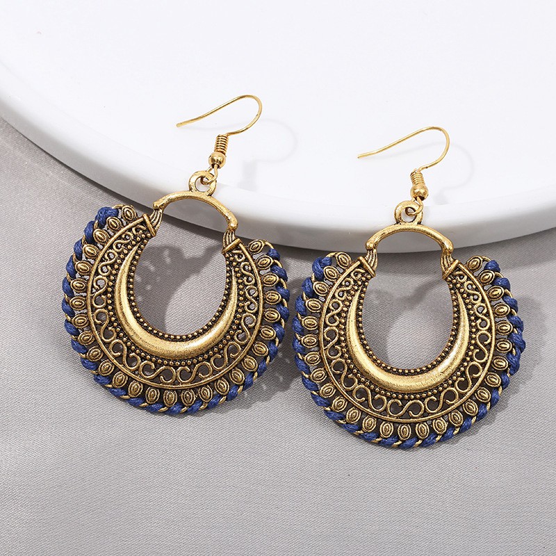 Blue line earrings hotsell