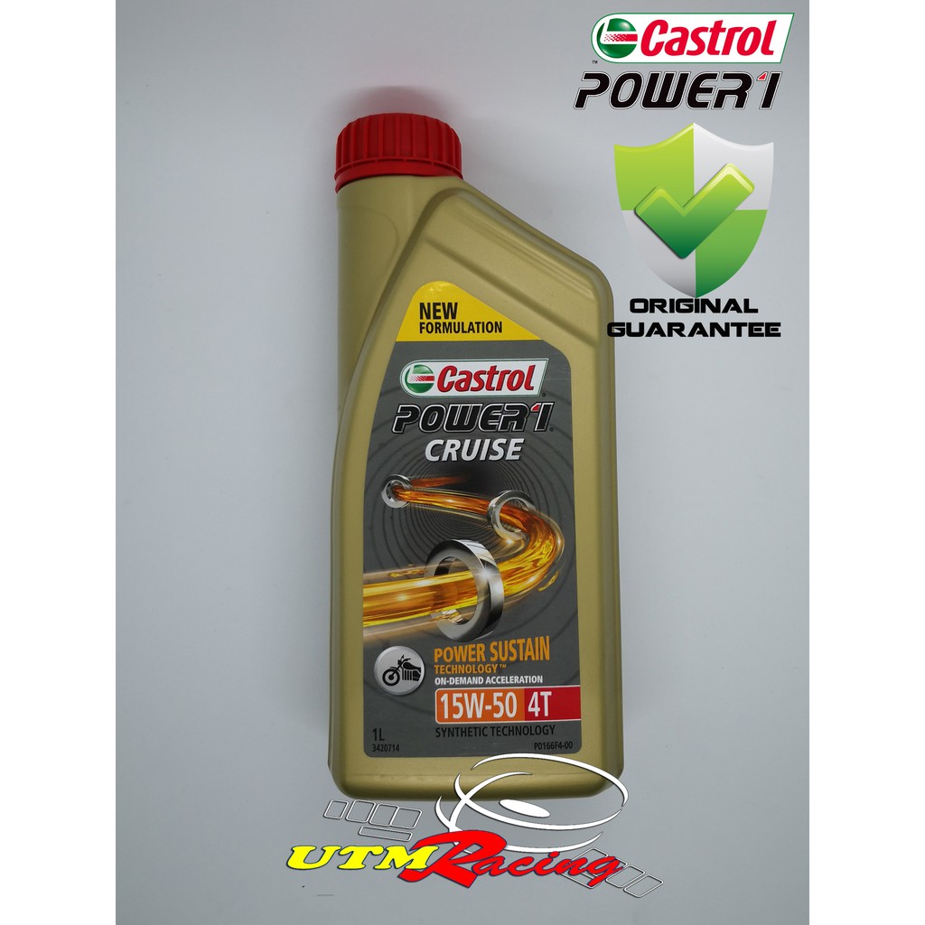 100 Original Castrol Power1 Cruise 15w50 Semi Synthetic