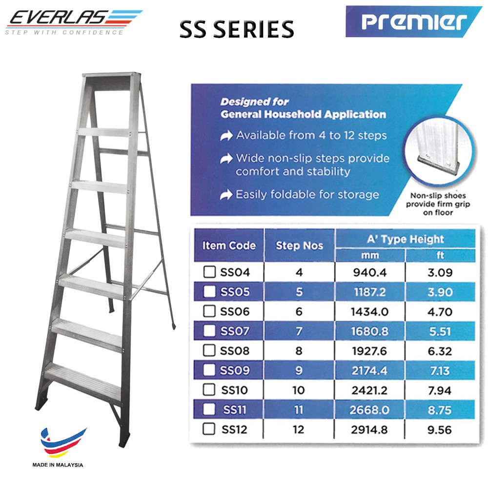 Single on sale sided ladder