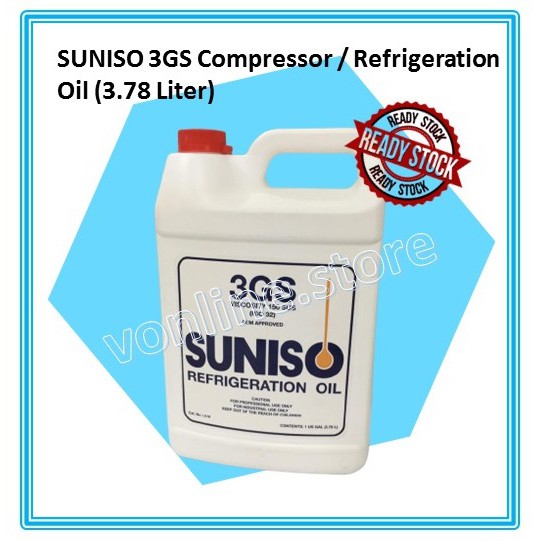 SUNISO 3GS Compressor Oil Refrigeration Oil 3.78 Liter R13 R22