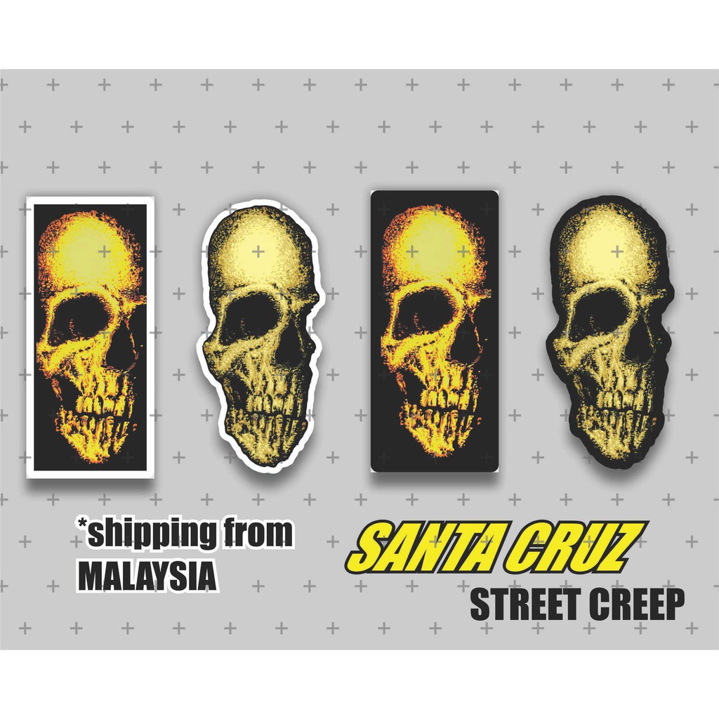 SANTA CRUZ X STREET CREEP (4 PCS) | Shopee Malaysia