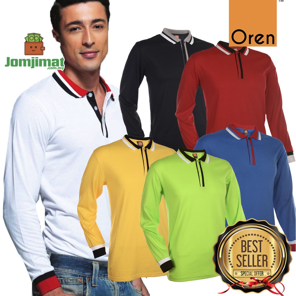 Oren Sport - SJ05 Unisex Long Sleeve Collar Tshirt