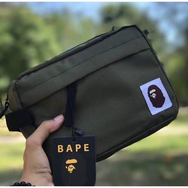 Pouch Bag Bape A Bathing Ape Shopee Malaysia