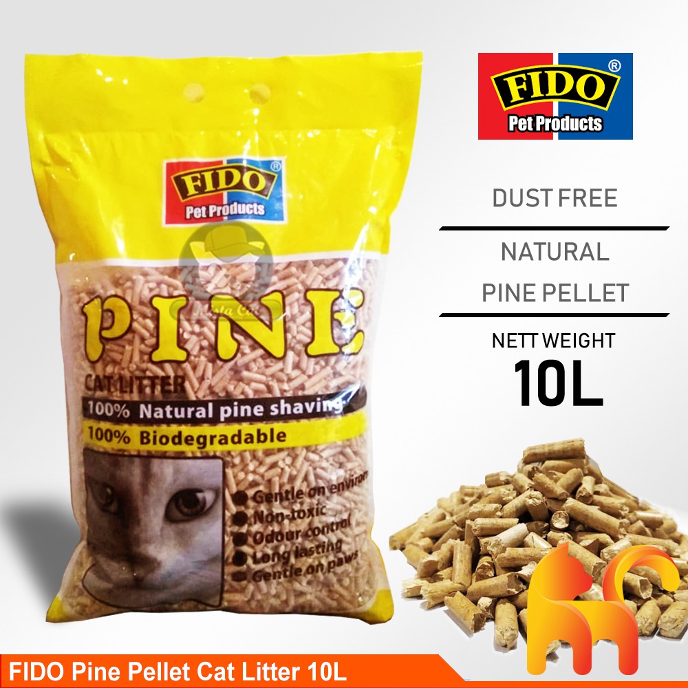 Pine pellet outlet kitty litter