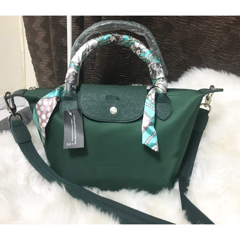 Green longchamp discount neo