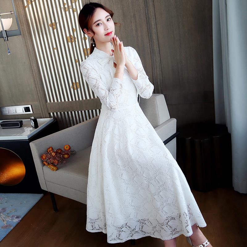 White 2024 korean dress