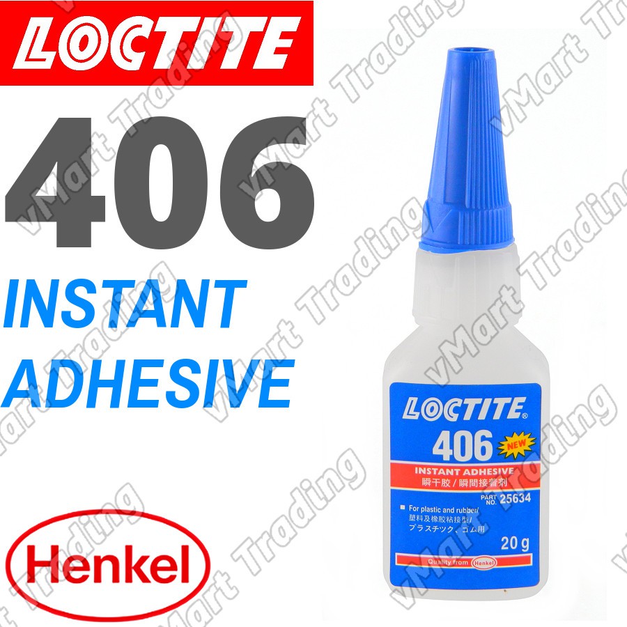 Henkel Loctite 406 Surface Insensitive Instant Adhesive Clear 20 g