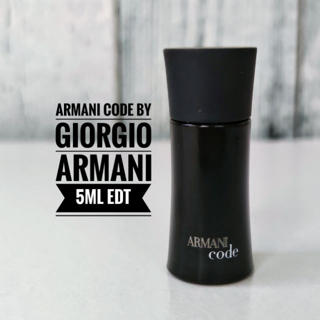 ARMANI CODE BY GIORGIO ARMANI 5ML EDT MINIATURE PERFUME Shopee