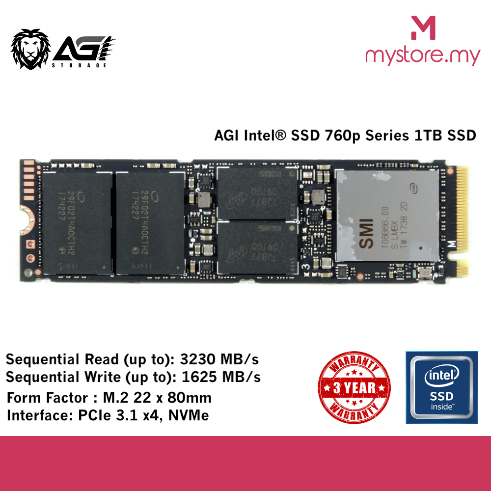 Intel ssd hot sale 760p 1tb