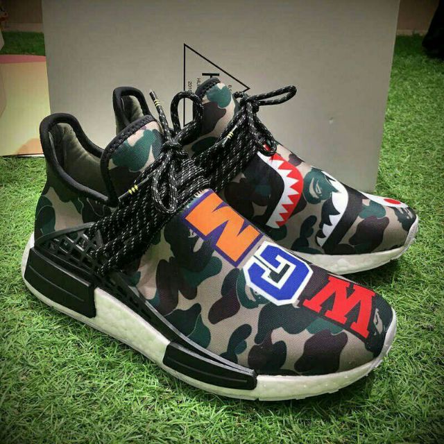 Nmd human race store x bape