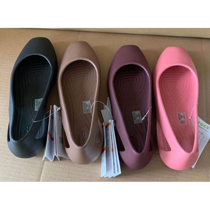 Crocs Sloane Metallic Flat AUTHENTIC Shopee Malaysia