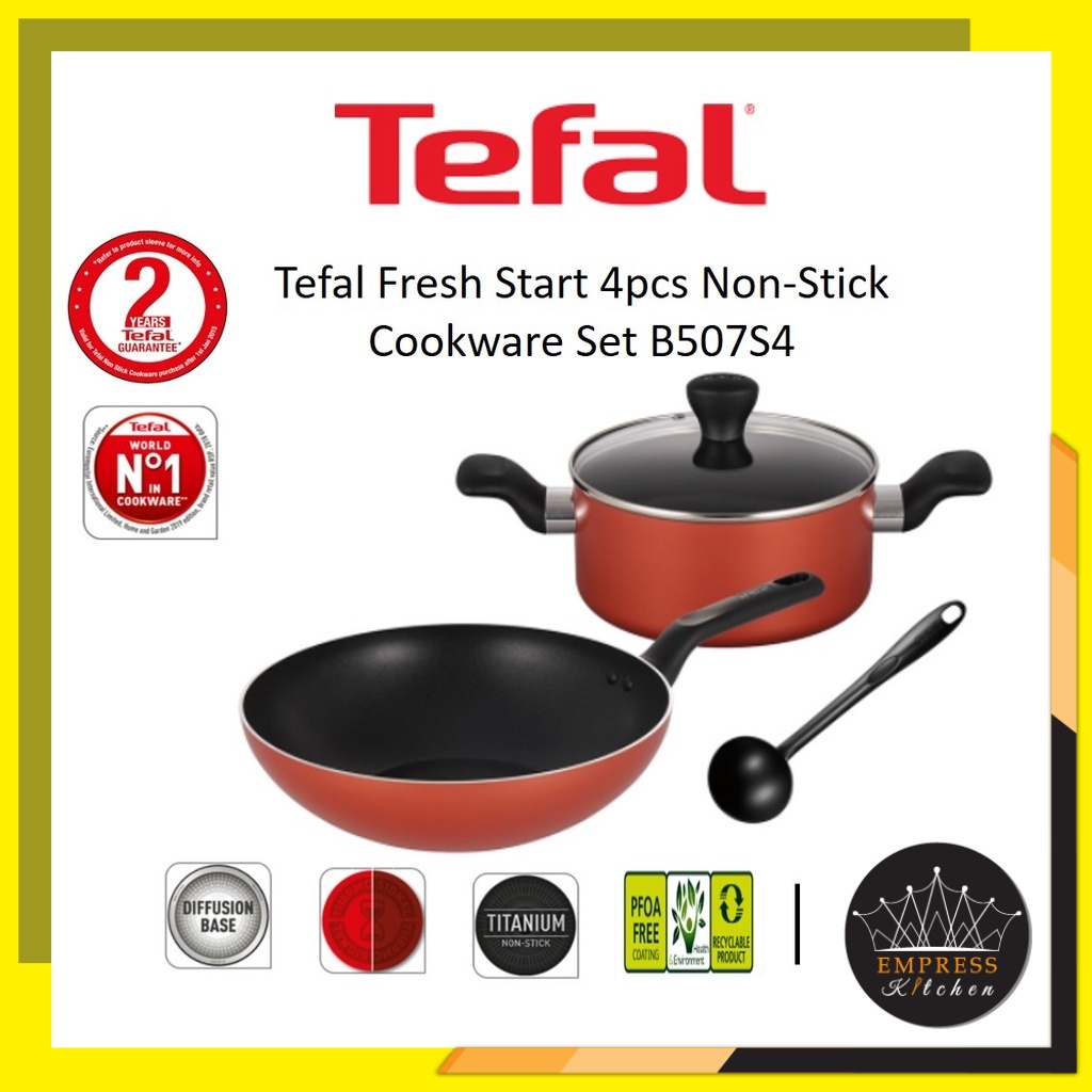 Fresh Start set 4-piece pan set, Tefal - Cookware set 