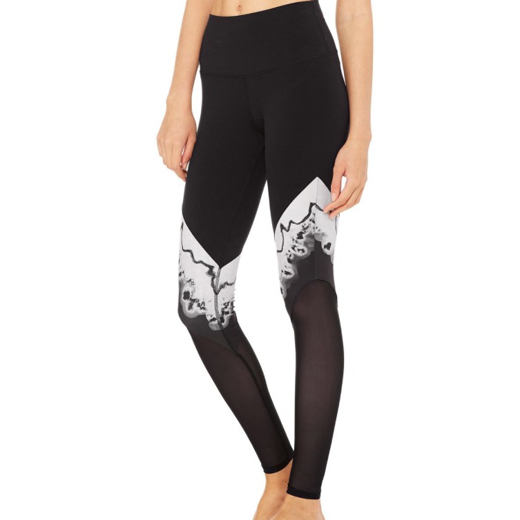 Alo Yoga High Waist Legging Black Zinc Shopee Malaysia