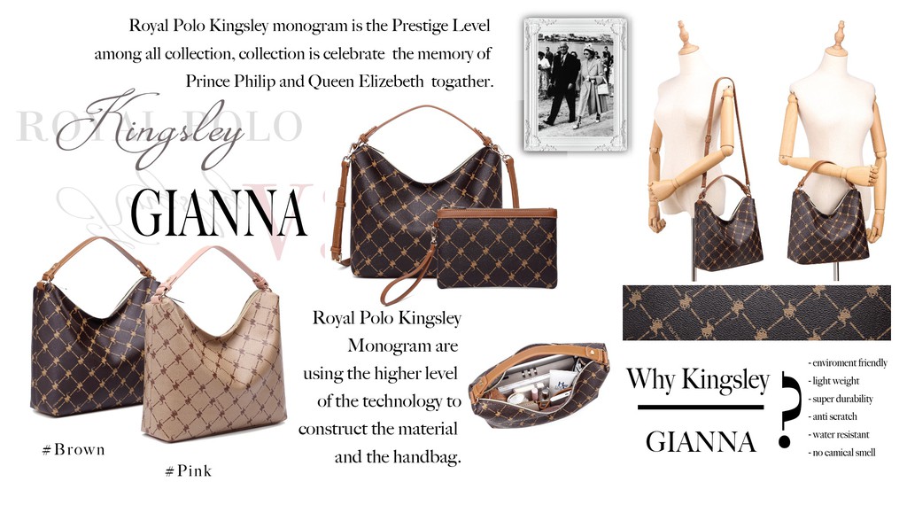 Royal polo kingsley monogram handbag new arrivals