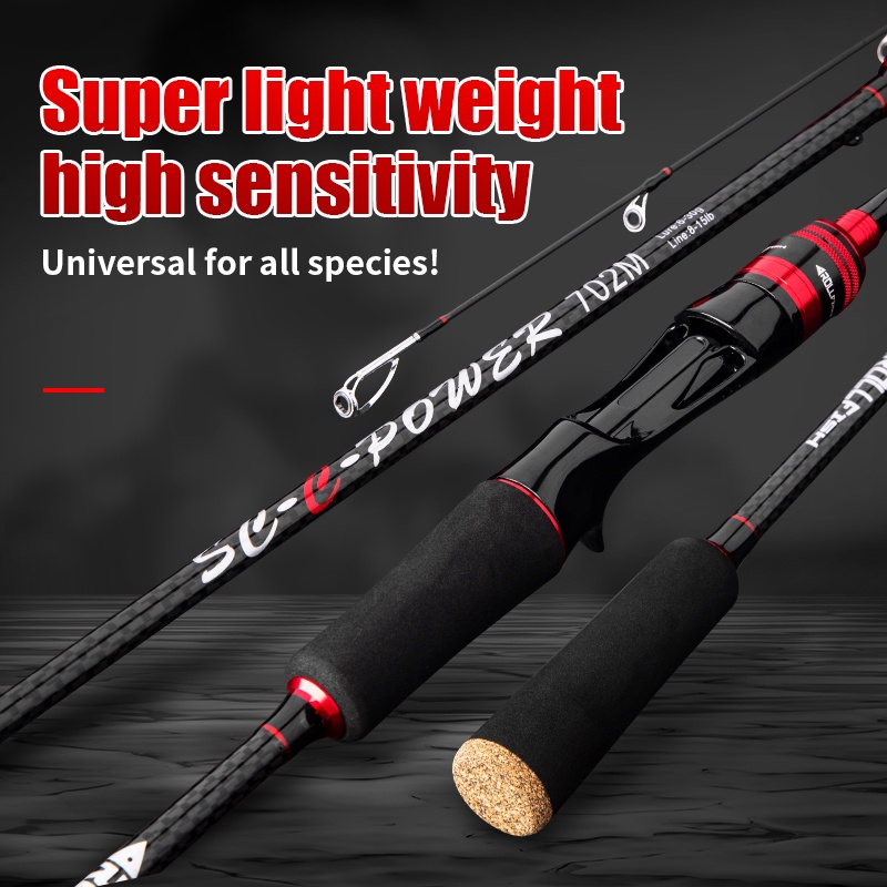 Carbon Telescopic Fishing Rod Set Spinning Casting Rod Spinning