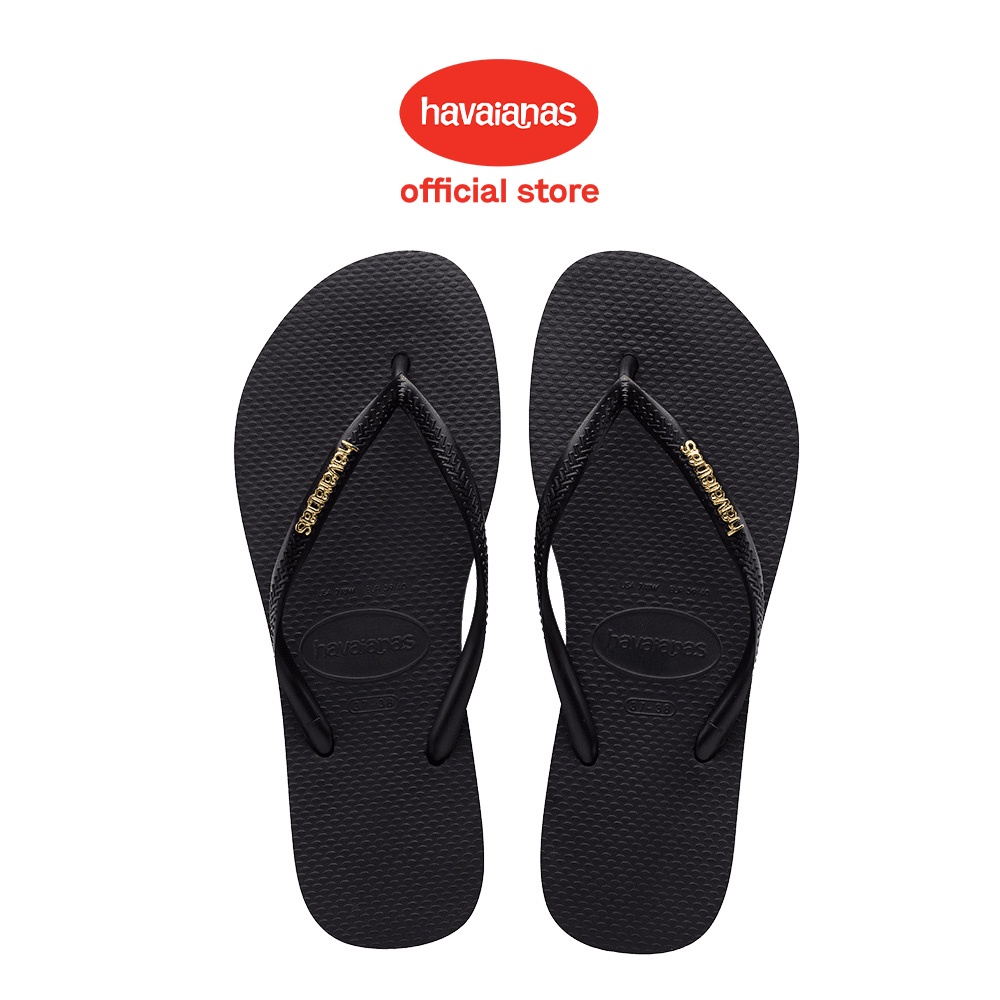 Havaianas best sale metallic black