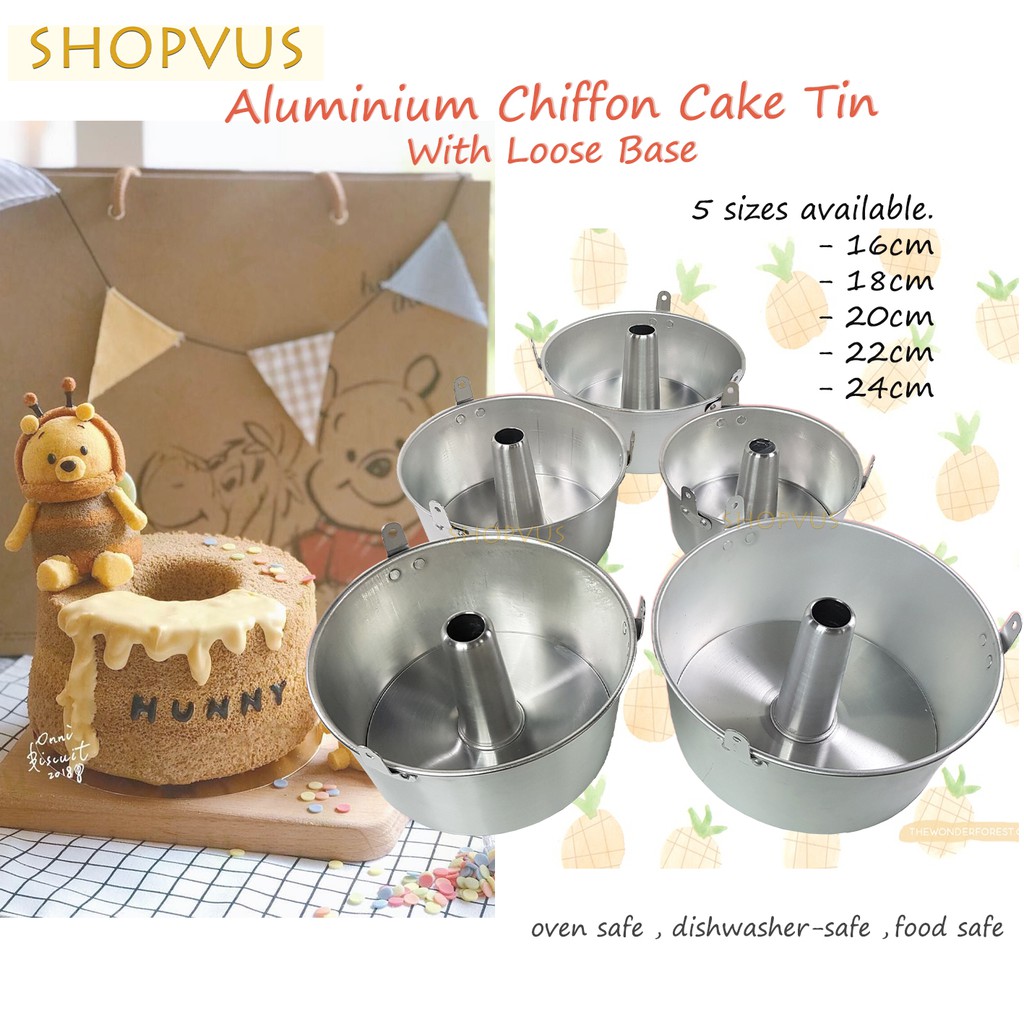 Aluminium Cake Tin With Loose Base Chiffon Cake Sponge Cake