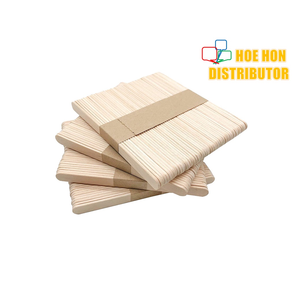 1000 PCS 4.5 Inches Colored Popsicle Sticks, Natural Wooden Lolly Sticks,  Lollipop Sticks Jumbo 