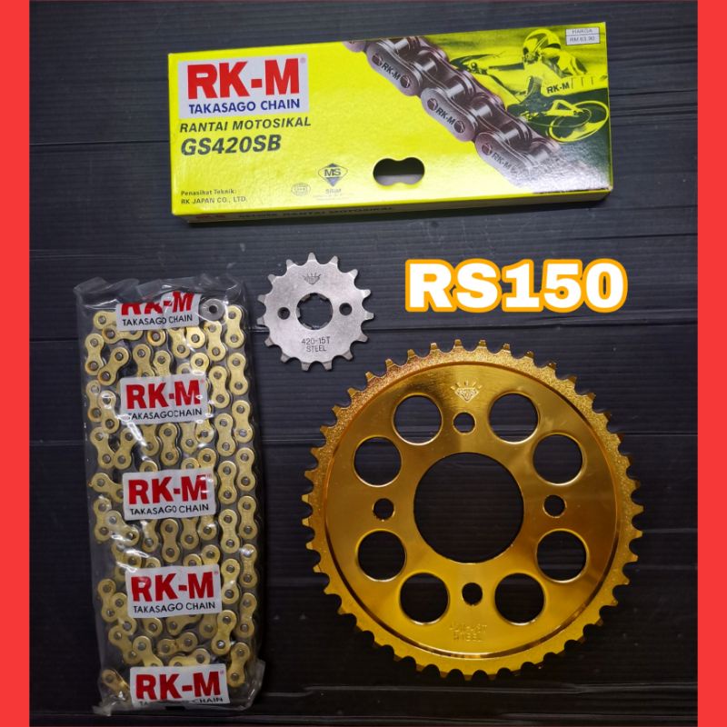 Honda rs 150 sprocket hot sale combination