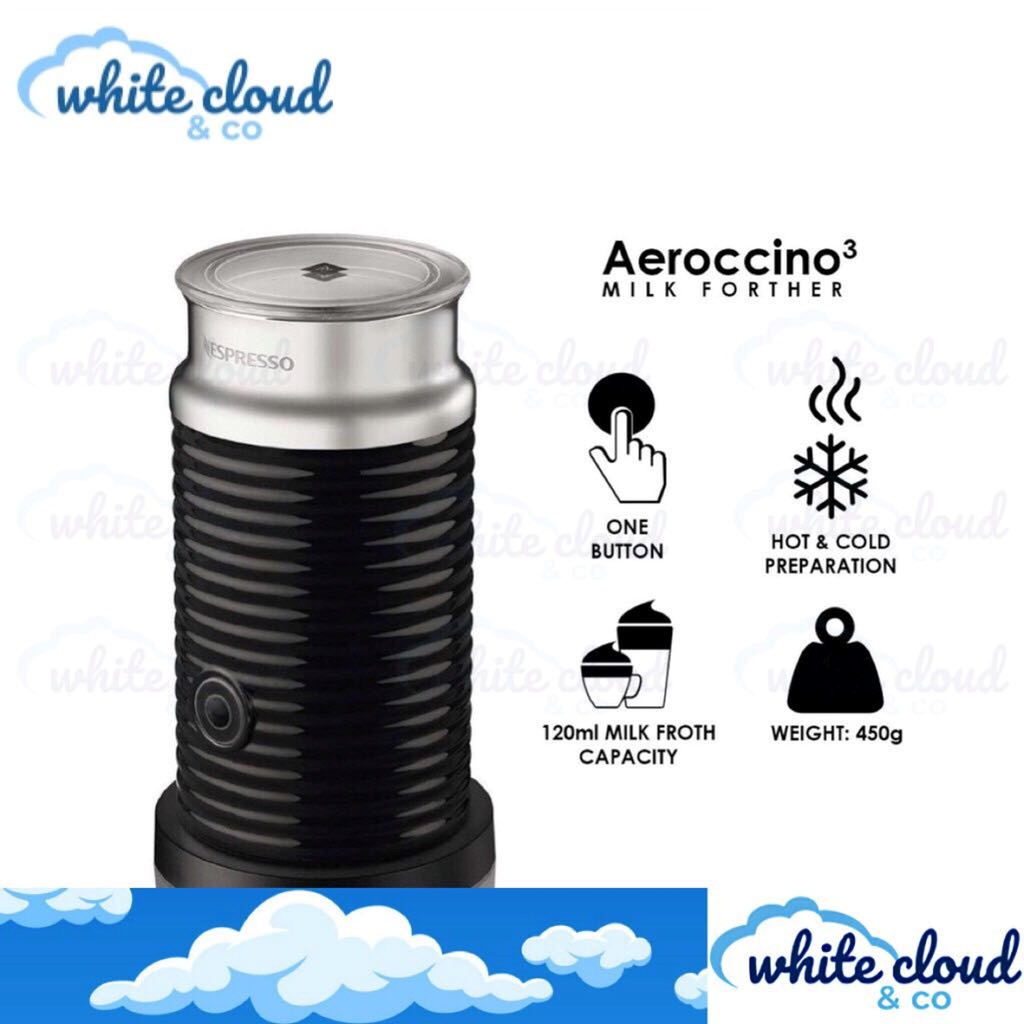 Aeroccino 3 White, Nespresso Milk Frother