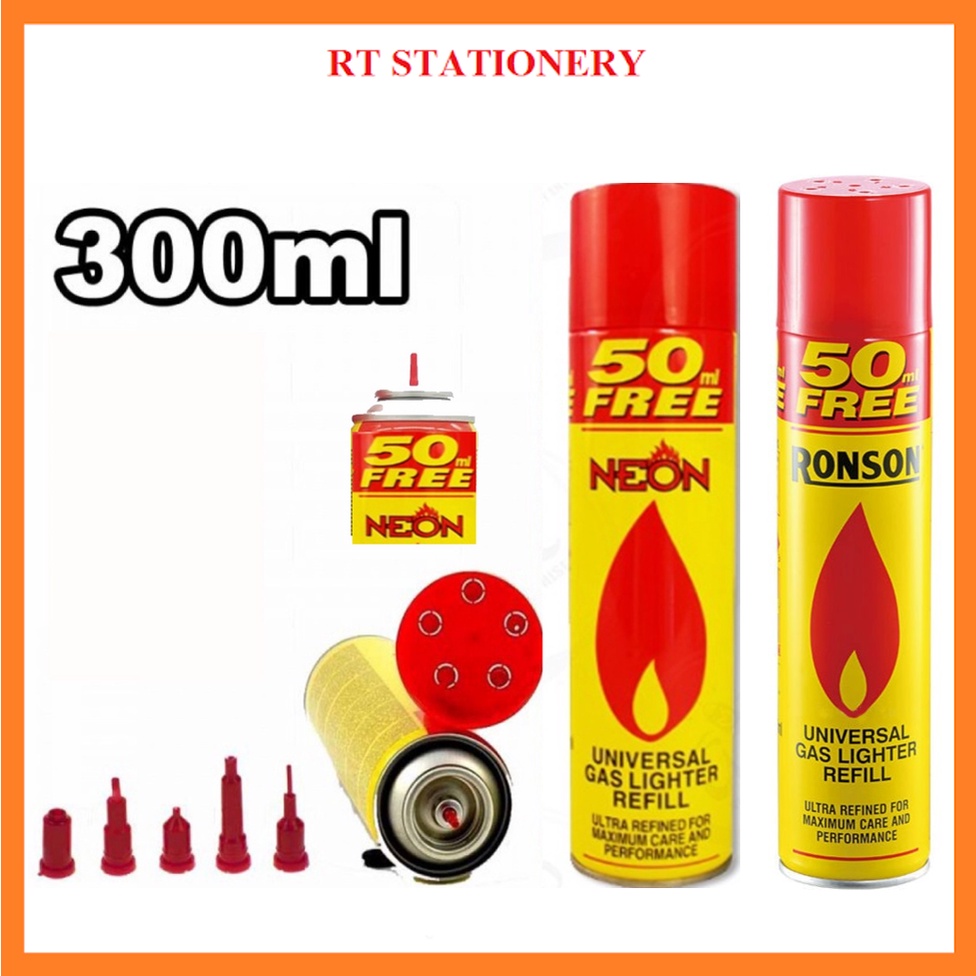 NEON ULTRA REFINED UNIVERSAL 18ML GAS LIGHTER REFILL DISPLAY OF 20