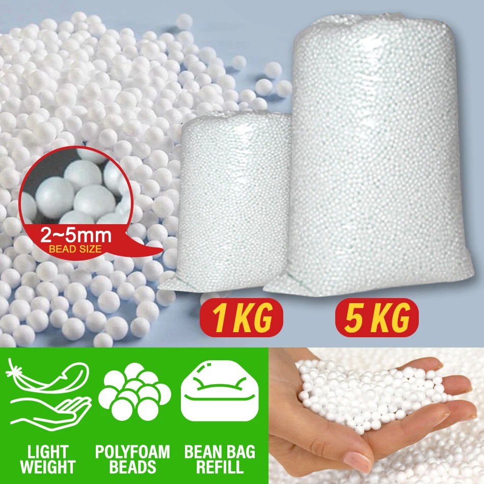 Pasarborong 1KG Bean Bag Lightweight Polyfoam Foam Refill