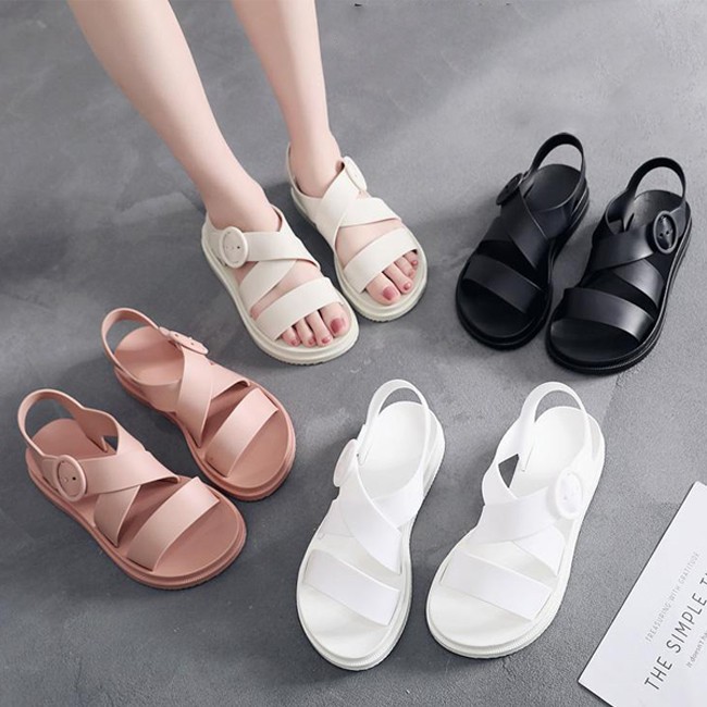 Woman Jelly Women s Sandals Kasut Wanita Women Flat Shoes