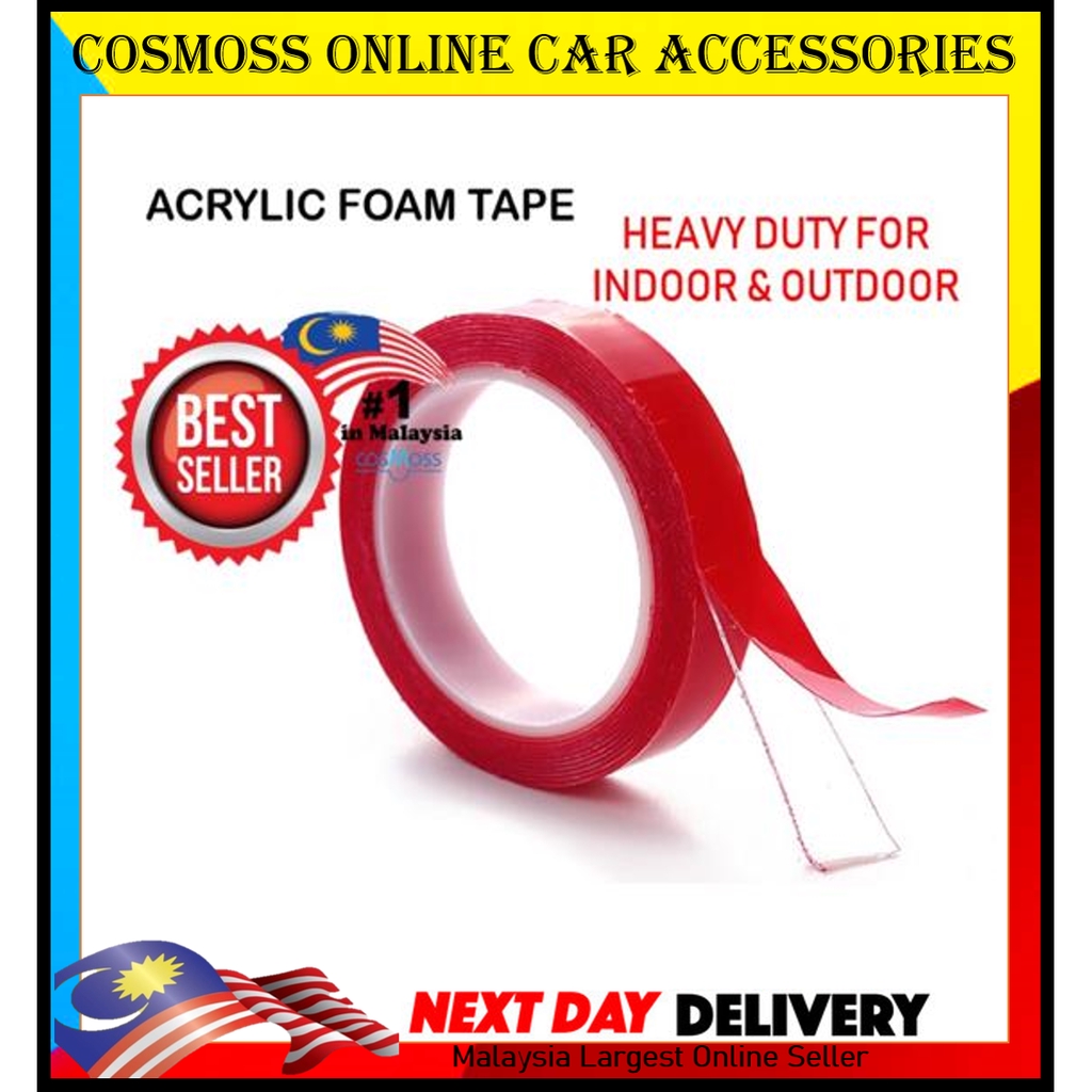 Heavy Duty Transparent Acrylic Double Sided Adhesive Tape - 2m, Shop  Today. Get it Tomorrow!