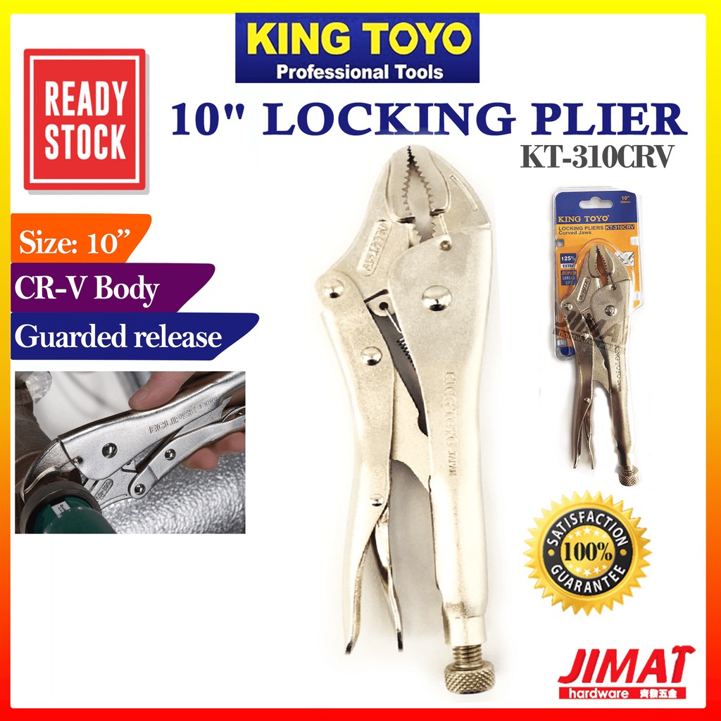 100% ORIGINAL] King Toyo Locking Plier 10 KT310CRV