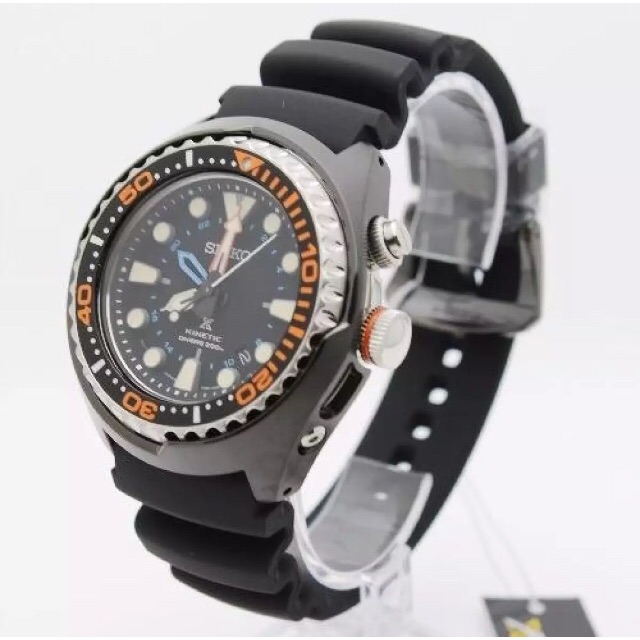 Seiko SUN023P1 Kinetic Diver s Analog Men s Sport Watch Shopee