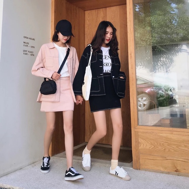 Matching best friend jean hot sale jackets