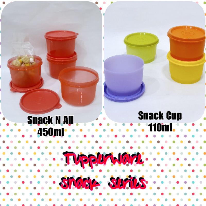  Tupperware Snack Cup Set of 4 : Home & Kitchen