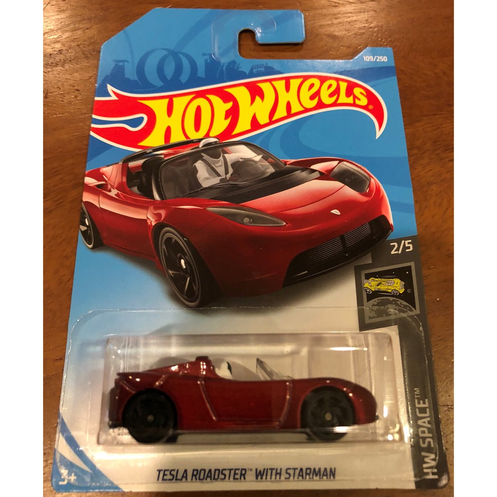 Hot wheels tesla store roadster with starman