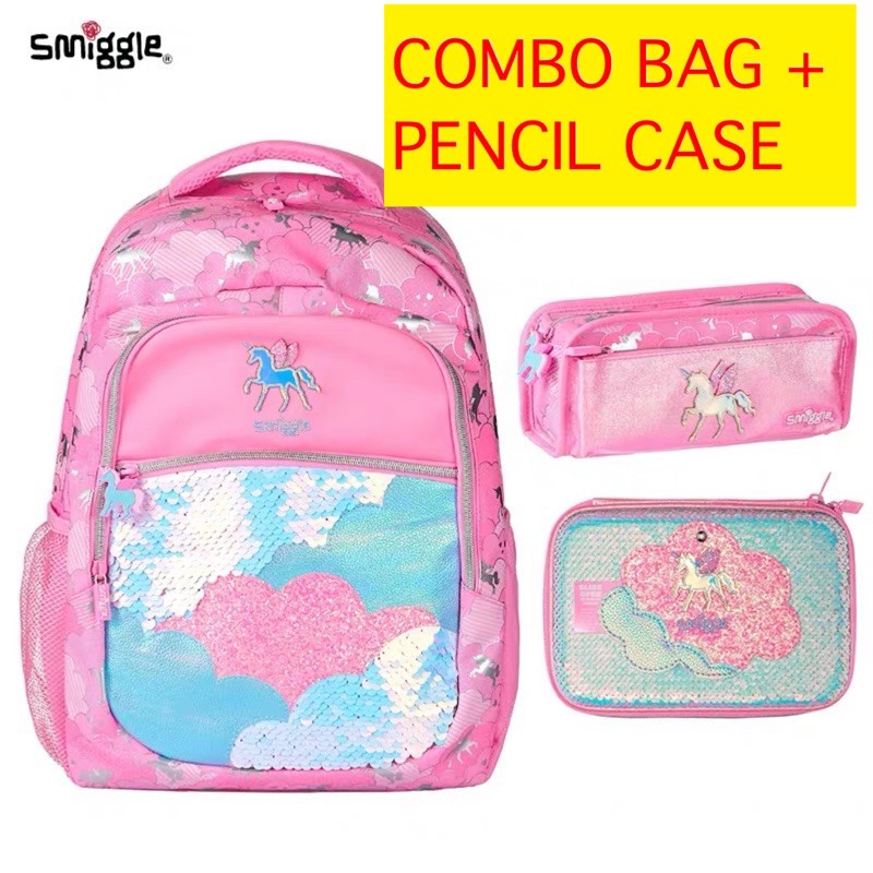 Smiggle school bag discount set