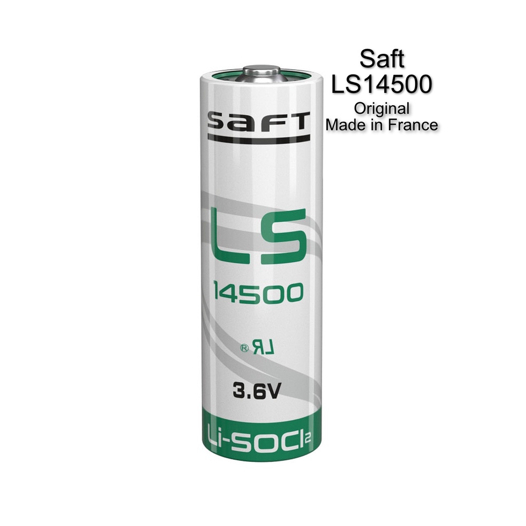 SAFT LS14500 AA Battery 3.6V 2600mAh Lithium replaces Maxell