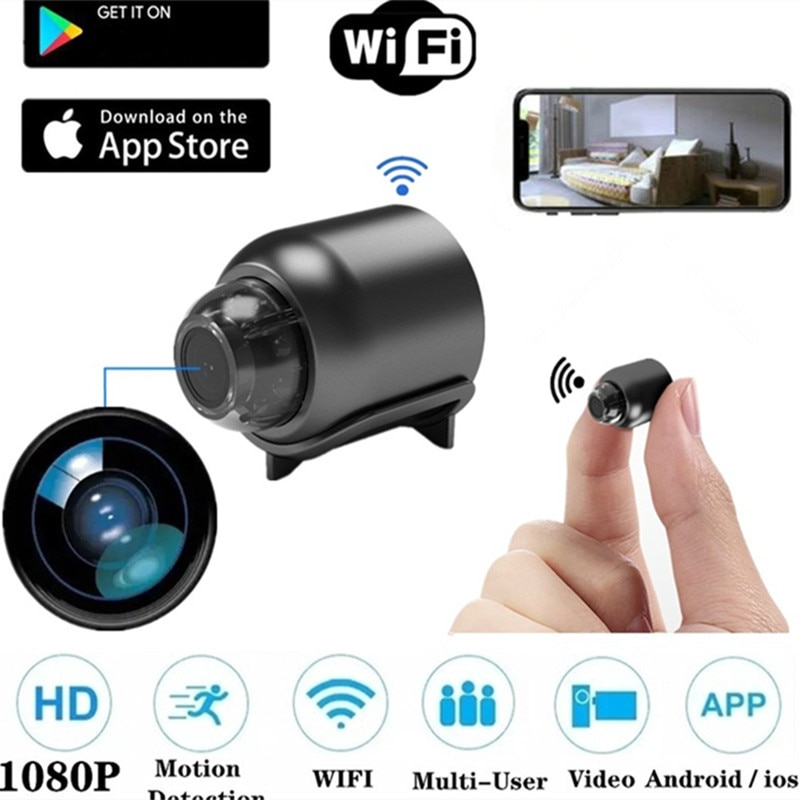 Mini spy ip camera wireless wifi hot sale hd 1080p hidden network monitor security cam