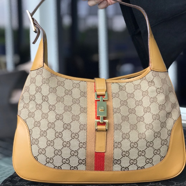 Gucci, Bags, Vintage Gg Canvas Jackie O Hobo Gucci Purse