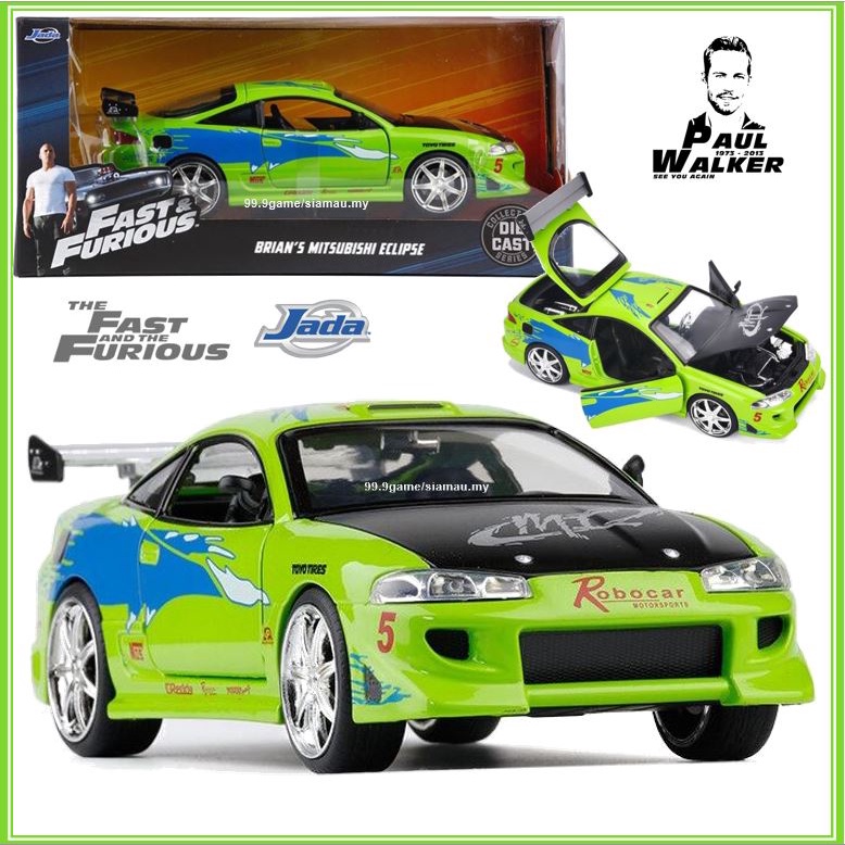 Jada Diecast 1:24 Car Fast and Furious High Simulation Metal Alloy Toy  Model Cars Toy